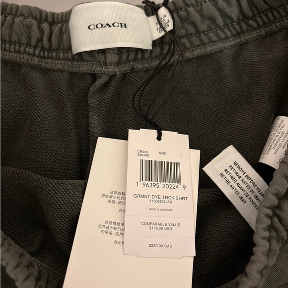 Coach High Waist Black Shorts - Picture 3 of 3